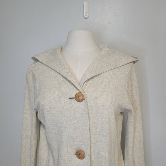 Tentree Ivy Hooded Waffle Knit Longsleeve Cardigan  Size L - Picture 2 of 13